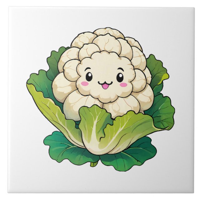 Azulejo Coliflor Kawaii (Frente)