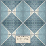 Azulejo Collage de artesanos de la era árabe<br><div class="desc">PARA PATRÓN: IGUAL NÚMERO DE BALDOSAS LATERALES IZQUIERDA Y DERECHA, NOTA: RECOMENDACIONES DE INSTALACIÓN A CONTINUACIÓN. Estas baldosas fueron creadas a partir de un gran collage de obras de arte de acuarela de la artista y diseñadora con licencia internacional, Audrey Jeanne Roberts y de dibujos de arte de artesanos antiguos...</div>