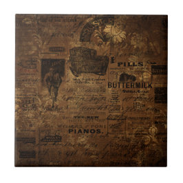 Azulejo Collage de café de época