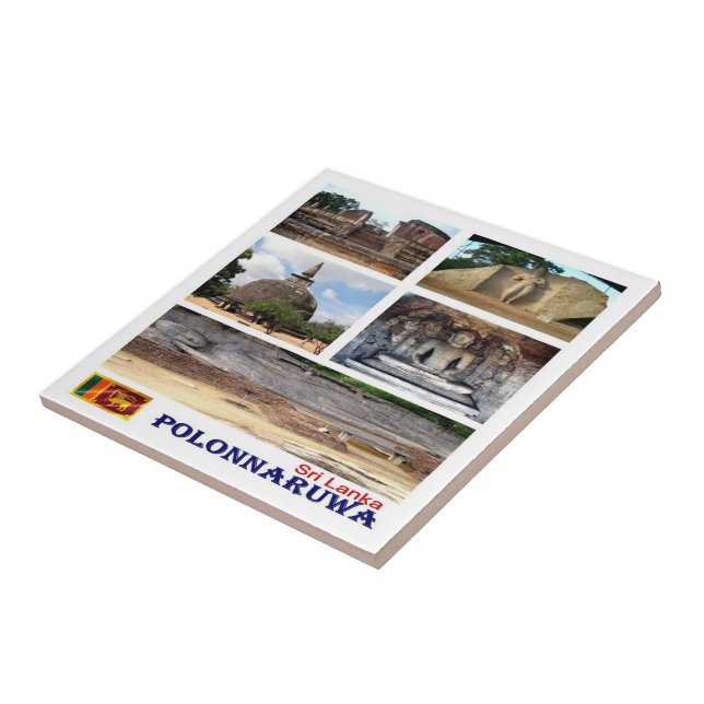 Azulejo Collage de zLK015 POLONNARUWA, Sri Lanka, (Lado)