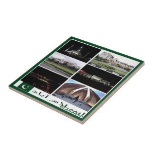 Azulejo collage zPK003 de ISLAMABAD, Pakistán Asia,