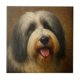 Azulejo Collie Barbudo