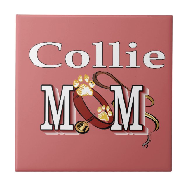 Azulejo Collie Mom Gifts (Frente)