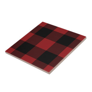 Azulejo &Colocar rojo negro -