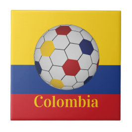 Azulejo Colombia Soccer Poster