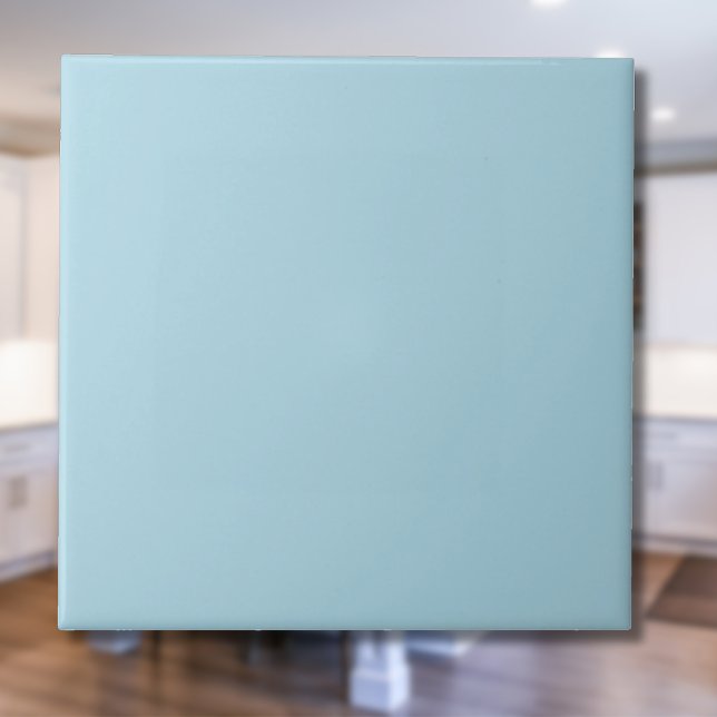 Azulejo Color claro azul sólido | Clásico Elegante (Subido por el creador)