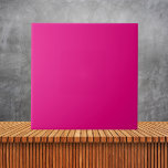 Azulejo Color claro rosa claro plano sólido<br><div class="desc">Presentamos nuestro brillante mosaico de cerámica de color rosa liso y sólido, una vibrante y animada adición a cualquier espacio. Con su llamativo color rosa, esta baldosa le da un toque de color y personalidad a la cocina, el baño o cualquier otra área. Elaborado con cerámica de alta calidad, ofrece...</div>
