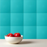 Azulejo Color claro y claro turquesa brillante<br><div class="desc">Color sólido liso diseño turquesa brillante.</div>