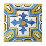 Azulejo Color de agua azul y amarillo con motivos mediterr<br><div class="desc">Presentamos la Cubierta Cerámica de Color de Agua Azul y Amarillo Mediterráneo para una declaración de diseño verdaderamente destacable y artístico en su cocina! Con sus audaces tonos azules y amarillos con un efecto acuarela, estos azulejos únicos crean un aspecto exótico pero atemporal que sin duda será un impresionante comienzo...</div>