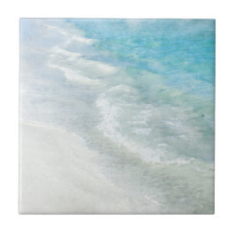 Azulejo Color de agua de la playa - Ondas Verde azuladas d