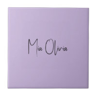 Color de tendencia - Tile de cerámica con nombre v