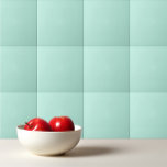 Azulejo Color puro de la menta azul turquesa pálido<br><div class="desc">Diseño de menta color claro con espuma de mar turquesa pálida.</div>