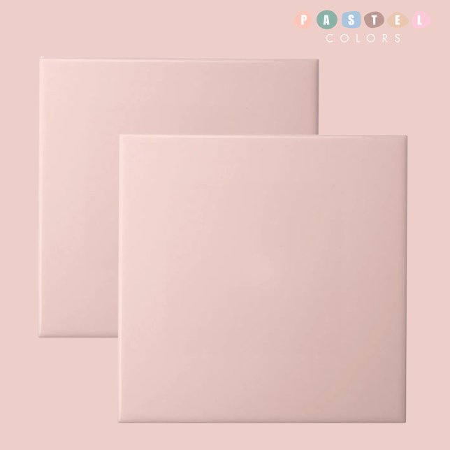 Azulejo Color rosa pálido pálido pálido claro (Light Soft Pale Pastel Pink Color Ceramic Tile)