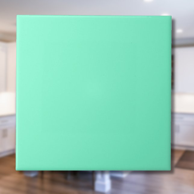 Azulejo Color sólido acuamarina | Clásica | Elegante (Subido por el creador)