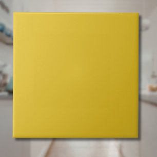 Azulejo Color sólido amarillo de miel   Clásico Elegante