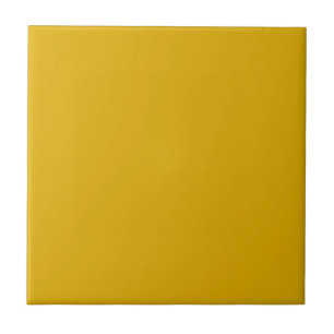 Azulejo Color sólido amarillo mostaza