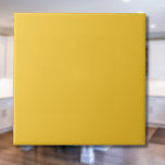 Azulejo Color sólido azafrán amarillo | Clásico Elegante<br><div class="desc">Color sólido azafrán amarillo | Clásica | Elegante | Trendy | Elegante | Regalo</div>