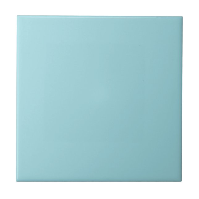 Azulejo Color sólido azul cielo suave (Frente)