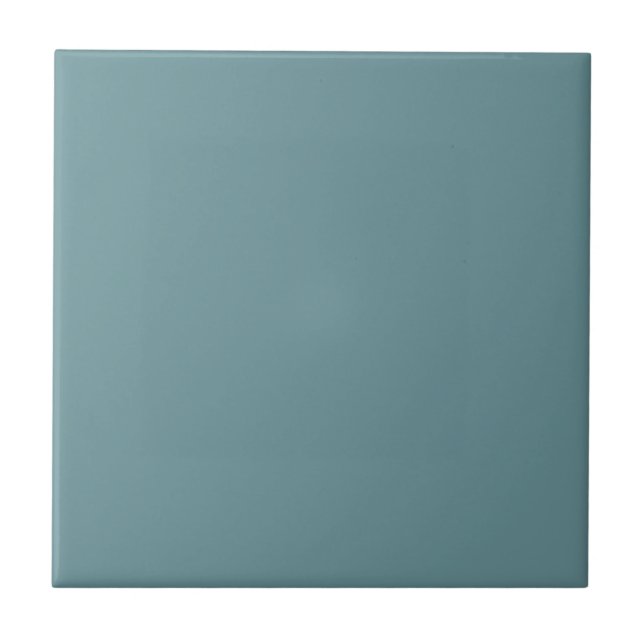 Azulejo Color sólido azul gris moderno (Frente)