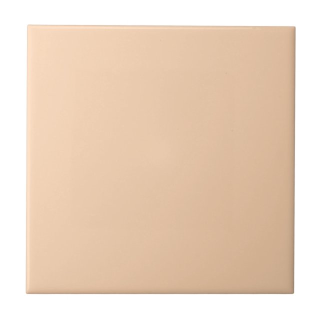 Azulejo Color sólido de ápricot pastel | Clásica | Elegant (Frente)