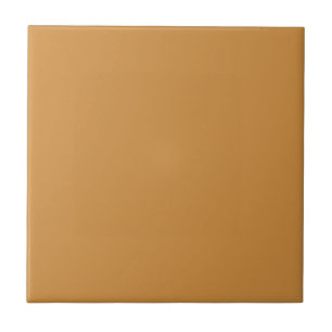 Azulejo Color sólido de caramelo dorado   #cf8e40