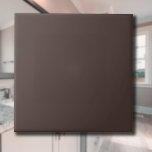 Azulejo Color sólido de color marrón espresso | Clásico El<br><div class="desc">Color sólido de color marrón espresso | Clásica | Elegante | Trendy | Elegante | Regalo</div>