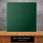 Azulejo Color sólido de la llanta verde del bosque minimal<br><div class="desc">Color sólido de la llanta verde del bosque minimalista</div>