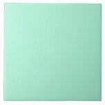 Azulejo Color sólido de la menta verde pastel Minimalista<br><div class="desc">Amable primavera claro color verde pastel. Minimalista,  sencillo y moderno estilo moda de moda,  con una estética pastel de delicado color verde y sólido. Decoración de casa verde pastel,  decoración estética verde pastel,  cocina verde pastel,  color verde pastel. Baldosa de cerámica verde pastel.</div>