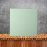 Azulejo Color sólido de la placa verde Celadon claro minim<br><div class="desc">Color sólido de la placa verde Celadon claro minimalista</div>