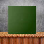 Azulejo Color sólido de la plancha verde festivo minimalis<br><div class="desc">Color sólido de la plancha verde de sabio minimalista #1A4301</div>