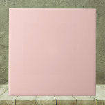 Azulejo Color sólido de sal rosa<br><div class="desc">Color sólido de sal rosada. Esta suave y delicada sombra de color rosa negro transmite una sensación de calidez suave y elegancia subestimada. Este versátil tono se combina perfectamente con las diferentes paletas de colores, lo que lo convierte en una excelente opción para añadir un toque de gracia y serenidad....</div>