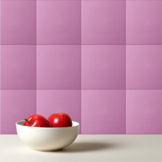 Azulejo Color sólido feminista ciclamen rosa liso