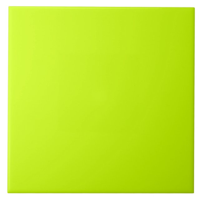 Azulejo Color sólido lima eléctrico (Frente)