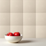 Azulejo Color sólido liso Champagne beige<br><div class="desc">Diseño de color liso y color champagne beige.</div>