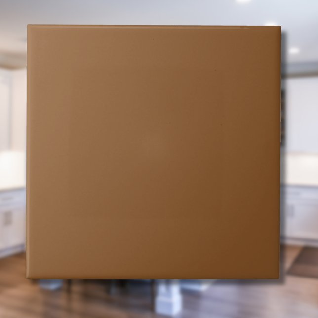 Azulejo Color sólido marrón caramelo | Clásico Elegante (Subido por el creador)