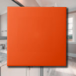 Azulejo Color sólido Naranja de llama | Clásica | Elegante<br><div class="desc">Color sólido Naranja de llama | Clásica | Elegante | Trendy | Elegante | Regalo</div>