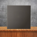 Azulejo Color sólido negro andirón minimalista<br><div class="desc">Cocina de color sólido y cuarto de baño Andiron negro plano minimalista</div>