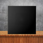 Azulejo "Color sólido negro plano minimalista<br><div class="desc">"Color sólido negro plano minimalista</div>