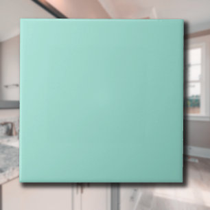 Azulejo Color sólido Pastel Seafoam Clásica Elegante