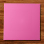 Azulejo Color sólido rosa caliente<br><div class="desc">Color sólido rosa caliente</div>