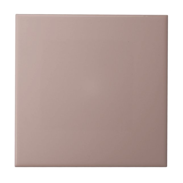 Azulejo Color Sólido Rosa Champiñón Moderno (Frente)