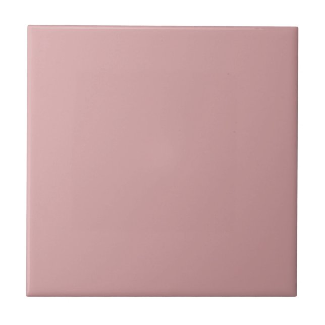 Azulejo Color sólido Rosa de novia (Frente)