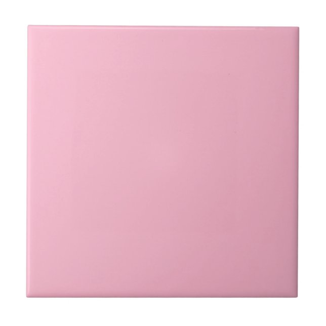 Azulejo Color sólido rosa del bebé (Frente)