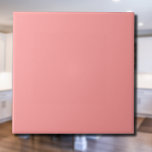 Azulejo Color sólido rosa del salmón pastel | Clásica | El<br><div class="desc">Color sólido rosa del salmón pastel | Clásica | Elegante | Trendy | Elegante | Regalo</div>