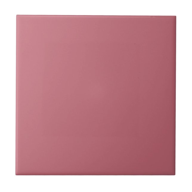Azulejo Color sólido Rosa Rubor cálido | #c36976 (Frente)