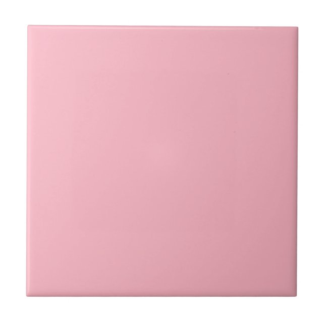 Azulejo Color sólido rosado del cerezo (Frente)
