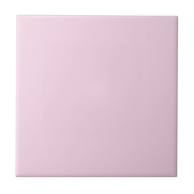 Azulejo Color sólido rosado Petal | Clásico Elegante (Frente)