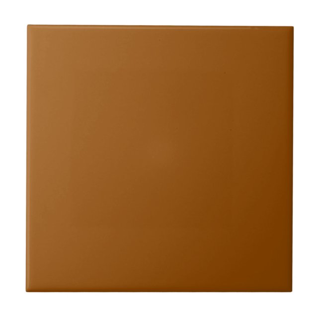 Azulejo Color sólido rubio marrón | Clásico Elegante (Frente)