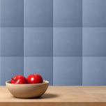 Azulejo Color sólido simple pizarra azul<br><div class="desc">Sencillo diseño de color sólido de pizarra lisa azul.</div>