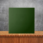 Azulejo Color sólido verde oscuro minimalista de la planch<br><div class="desc">Color sólido verde oscuro minimalista de la plancha de color sólido #143601</div>